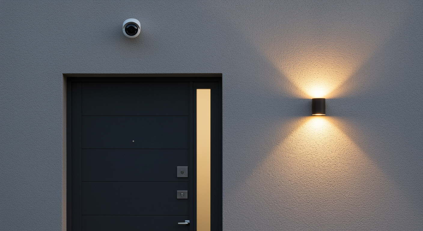 Security camera installation in Winnipeg home by licensed electrician – Sparxx Electrical Contractors